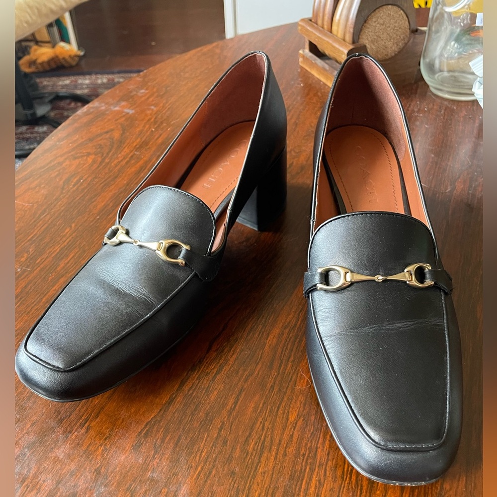 Coach Nea Pump Designer Leather Heel
